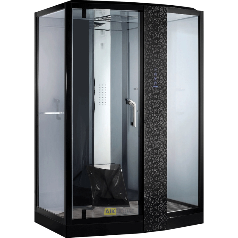 Душевая кабина Orans SR-89102RS Black (1500x1000x2200)