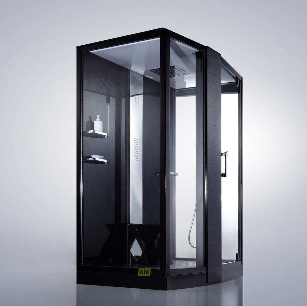 Душевая кабина Orans SR-89102LS Black (1500x1000x2200)