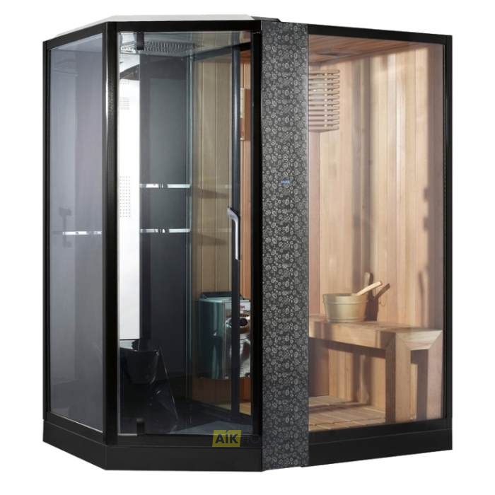 Душевая кабина Orans SR-89103RS Black (1800x1300x2200)