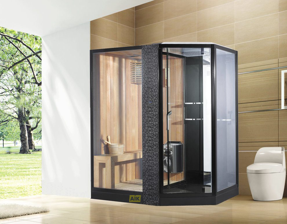 Душевая кабина Orans SR-89103LS Black (1800x1300x2200)