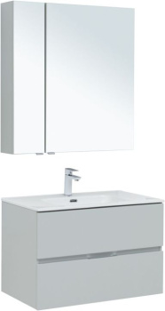 Мебель для ванной Aquanet Алвита New 80 2 ящика, серый