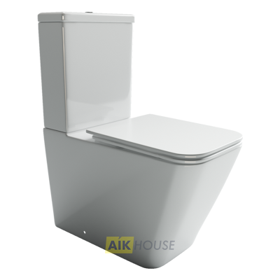 Унитаз компакт Ceramica Nova Cubic CN1803 с бачком и сиденьем микролифт