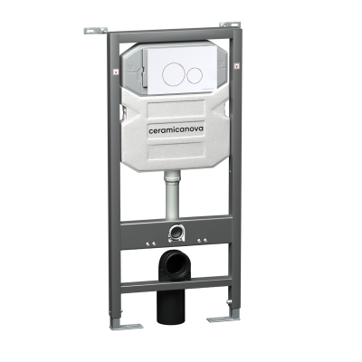 Инсталляция Ceramica Nova Envision CN1001W для унитаза с Белой клавишей смыва