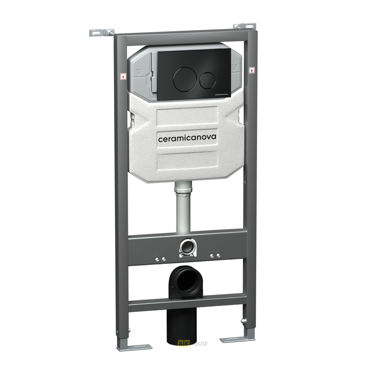 Инсталляция Ceramica Nova Envision CN1001B для унитаза с Черной матовой клавишей смыва