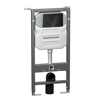 Инсталляция Ceramica Nova Envision CN1001B для унитаза с Черной матовой клавишей смыва