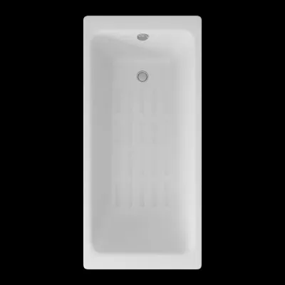 Ванна чугунная Delice Parallel 1600х700 без ручек с анстискользящим покрытием