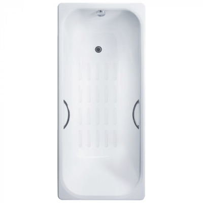 Ванна чугунная Delice Aurora 1700х750 с отверстиями под ручки и анстикользящим покрытием