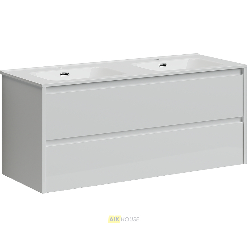 Тумба с раковиной Sancos Libra, 119 см., эмаль белый, LB120-2W