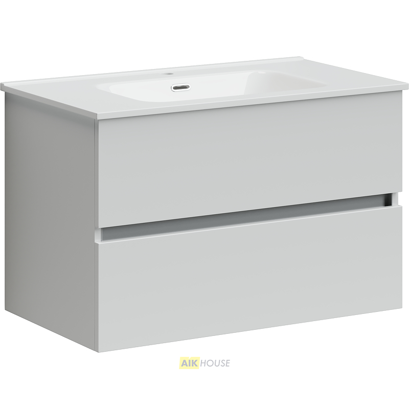 Тумба с раковиной Sancos Urban, 79 см., ламинат белый, UR80W