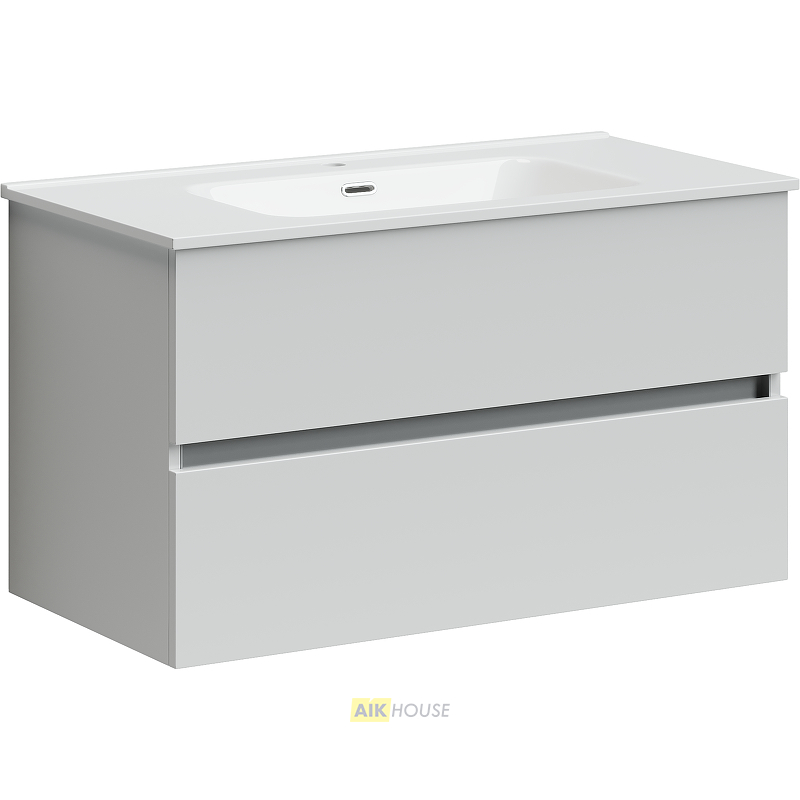 Тумба с раковиной Sancos Urban, 89 см., ламинат белый, UR90W