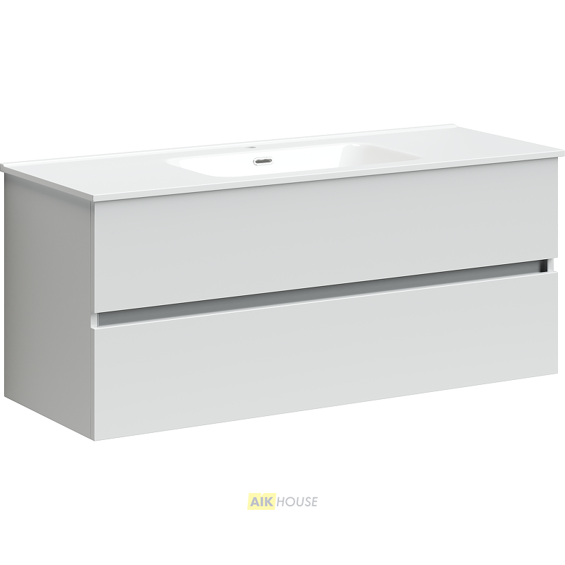 Тумба с раковиной Sancos Urban, 119 см., ламинат белый, UR120-1W