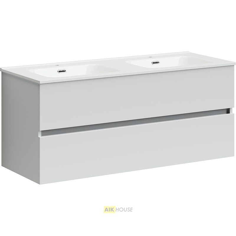 Тумба с раковиной Sancos Urban, 119 см., ламинат белый, UR120-2W