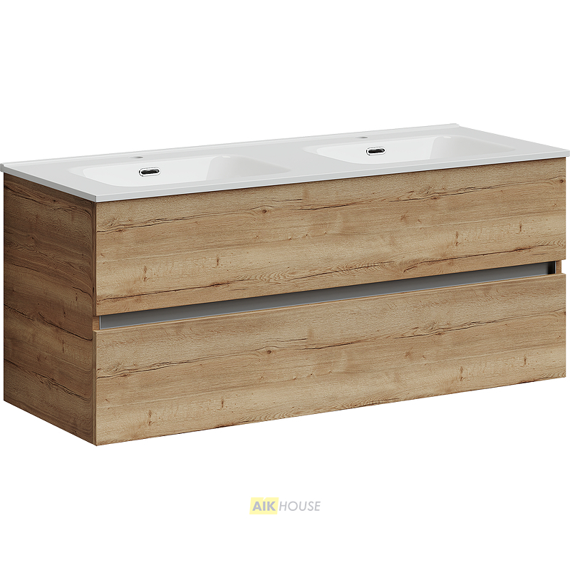 Тумба с раковиной Sancos Urban, 119 см., ламинат коричневый, UR120-2EG