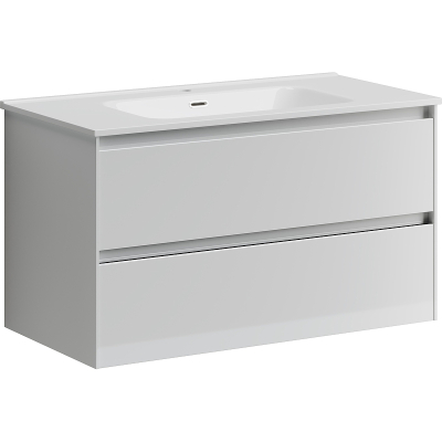 Тумба с раковиной Sancos Cento, 89 см., эмаль белый, CN90W