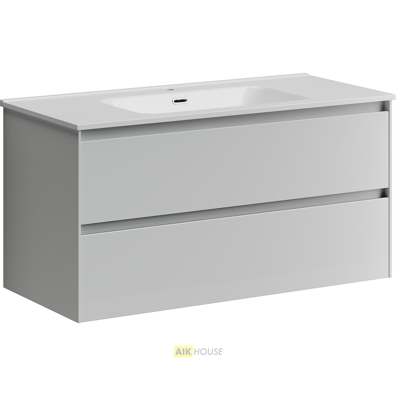 Тумба с раковиной Sancos Cento, 99 см., эмаль белый, CN100W
