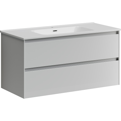 Тумба с раковиной Sancos Cento, 99 см., эмаль белый, CN100W