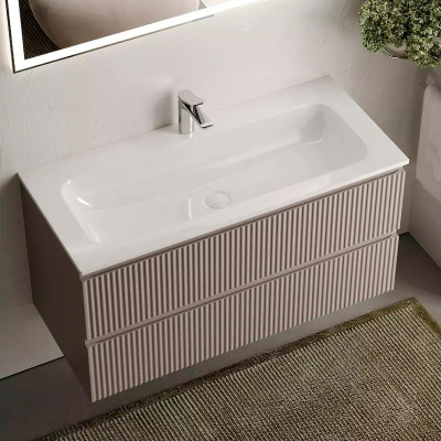 Тумба с раковиной Sancos Snob R 100 см SNR100SM doha soft