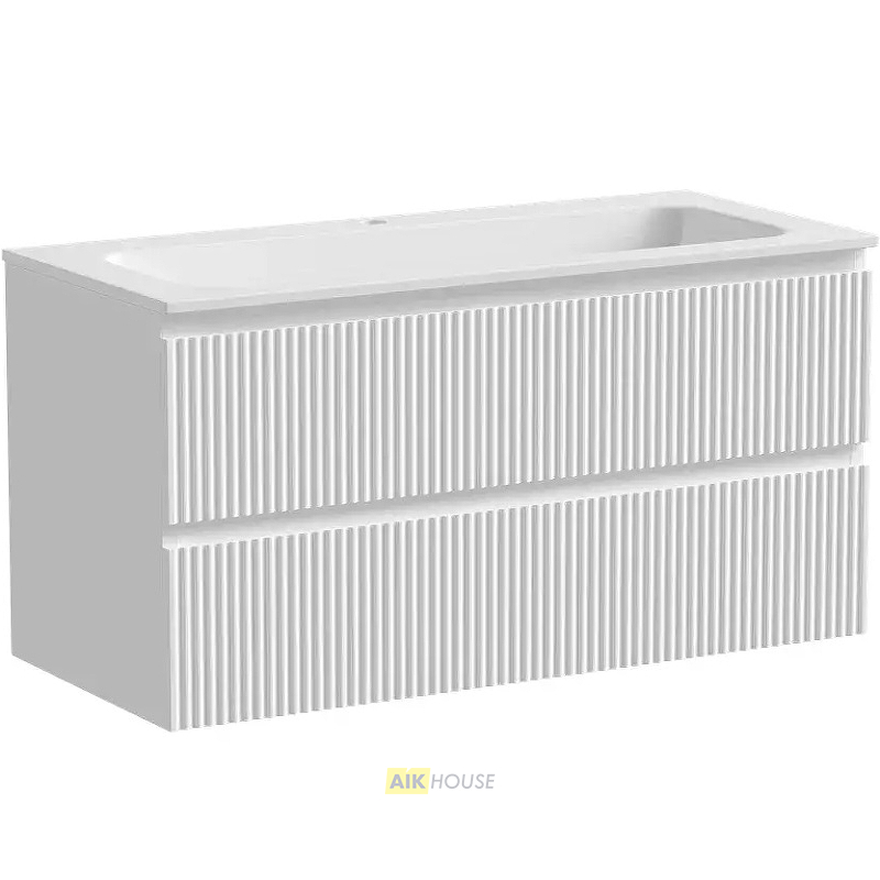 Тумба с раковиной Sancos Snob R 100 см SNR100W bianco