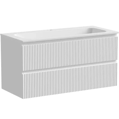 Тумба с раковиной Sancos Snob R 100 см SNR100W bianco