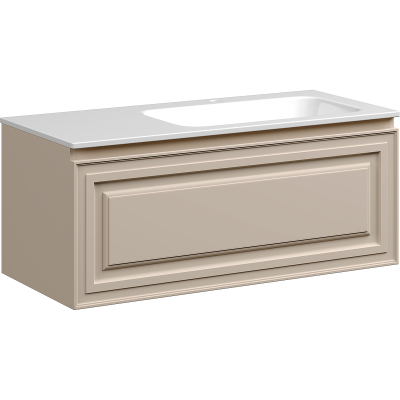 Тумба с раковиной Sancos Very VR100RCE для чаши справа Beige Soft