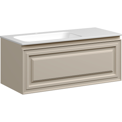 Тумба с раковиной Sancos Very VR100LCE для чаши слева Beige Soft