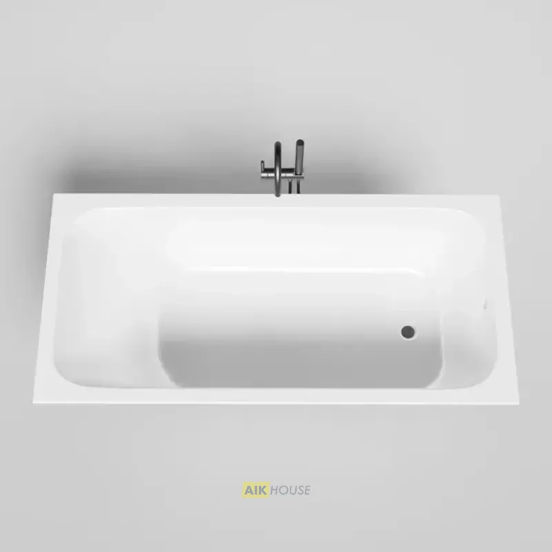 Ванна Salini Orlanda 170 x 80 х 60 см, из искусственного камня S-Sense, белый матовый, 102016M