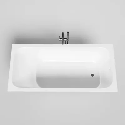 Ванна Salini Orlanda 170 x 80 х 60 см, из искусственного камня S-Stone, белый матовый, 102026M