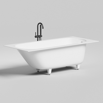 Ванна Salini Ornella 170 x 80 х 60 см, из искусственного камня S-Stone, белый матовый, 102324M