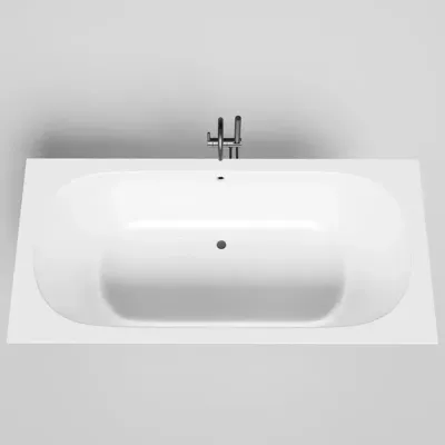 Ванна Salini Ornella Axis 190 x 90 х 60 см, из искусственного камня S-Sense, белый матовый, 103412M