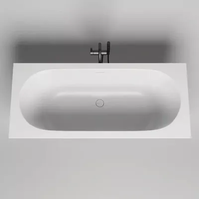 Ванна Salini Ornella Axis Kit 190 x 90 х 60 см, из искусственного камня S-Stone, белый матовый, 103522M