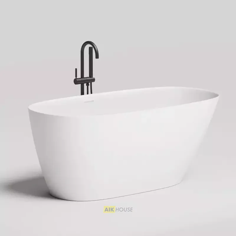 Ванна Salini Sofia 150 х 75 см, из искусственного камня S-Sense, белый глянцевый, 102518G