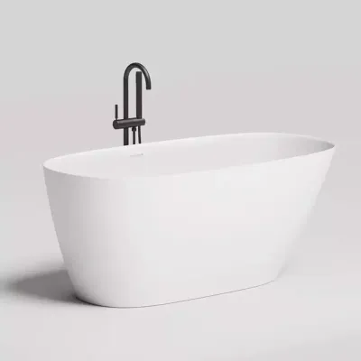 Ванна Salini Sofia 150 х 75 см, из искусственного камня S-Stone, белый матовый, 102528M