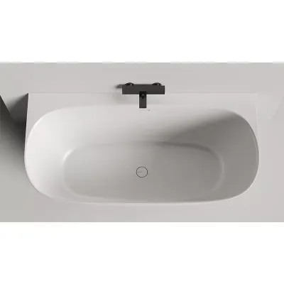 Ванна Salini Sofia Wall 160 х 80 см, из искусственного камня S-Stone, белый матовый, 102527M