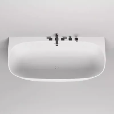 Ванна Salini Sofia Wall 180 х 85 см, из искусственного камня S-Stone, белый матовый, 102523M