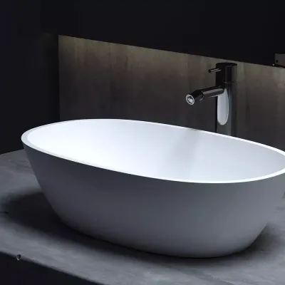 Раковина накладная Salini Sofia 1101206SM, 56 x 33,5 см, из материала Solix, белая матовая