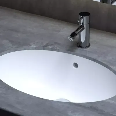 Раковина Salini Marea 12 56.5 x 39.5 х 19 см, из искусственного камня, белый матовый, 1101209M