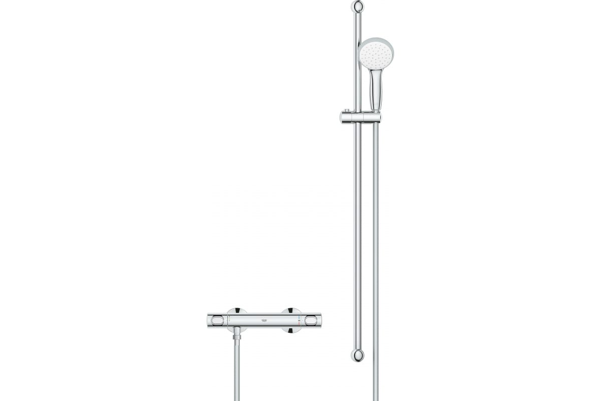 Термостат для душа GROHE Precision Flow QuickFix с душевым гарнитуром 34842000, хром