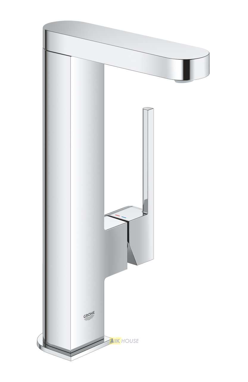 Смеситель для раковины GROHE Plus с нажимным донным клапаном, поворотный излив, L-Size, хром 23873003