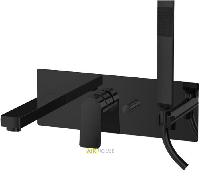 Смеситель для ванны с душем Paffoni Tilt TI001NO (с внутренней частью)