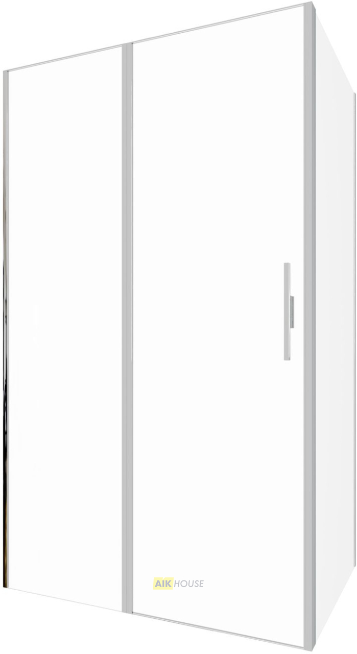 Душевой уголок Allen Brau Priority 120x80 серебро браш 3.31008.BA + 3.31014.BA