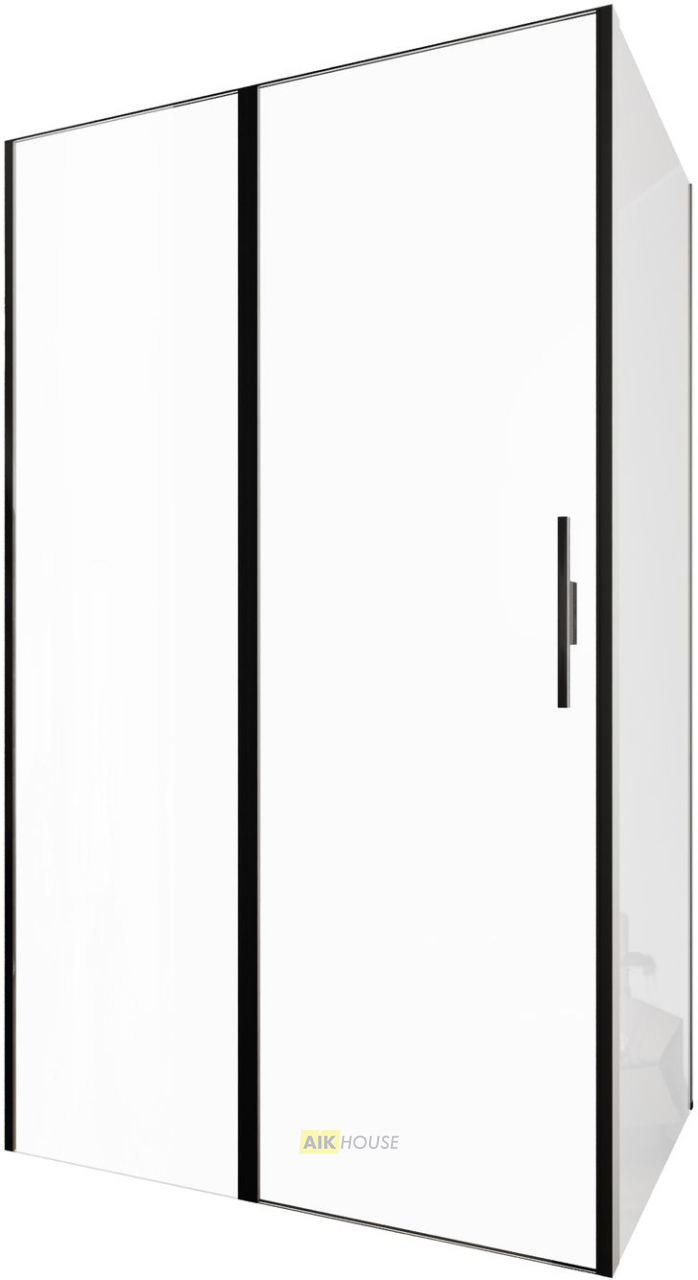 Душевой уголок Allen Brau Priority 120x80 черный браш 3.31009.BBA + 3.31015.BBA
