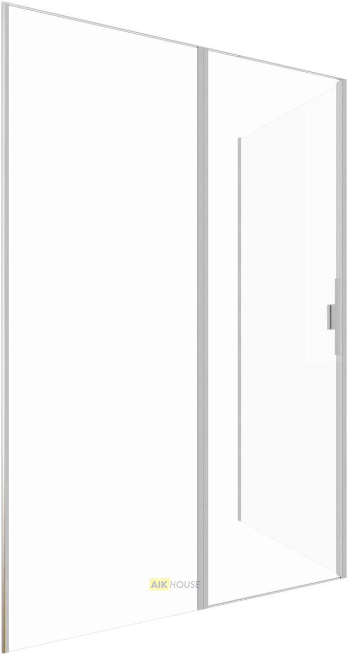 Душевой уголок Allen Brau Priority 140x90 серебро браш 3.31011.BA + 3.31017.BA
