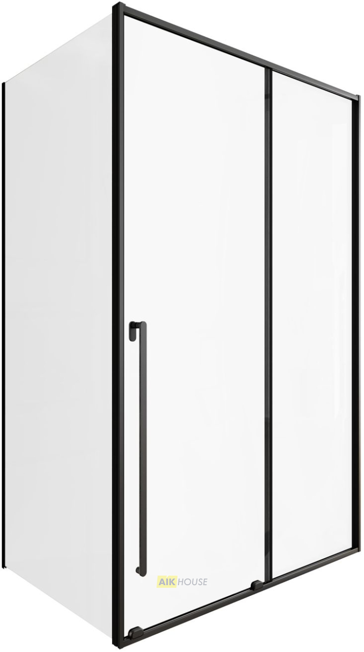 Душевой уголок Allen Brau Fantasy 130x90 3.11007.31 + 3.11013.31 черный матовый