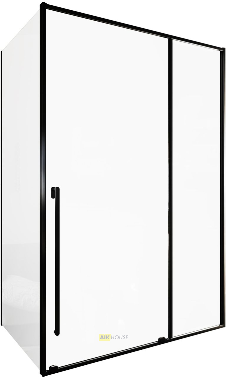 Душевой уголок Allen Brau Fantasy 140x90 3.11008.31 + 3.11013.31 черный матовый