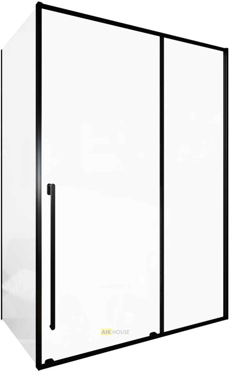 Душевой уголок Allen Brau Fantasy 150x90 3.11009.31 + 3.11013.31 черный матовый