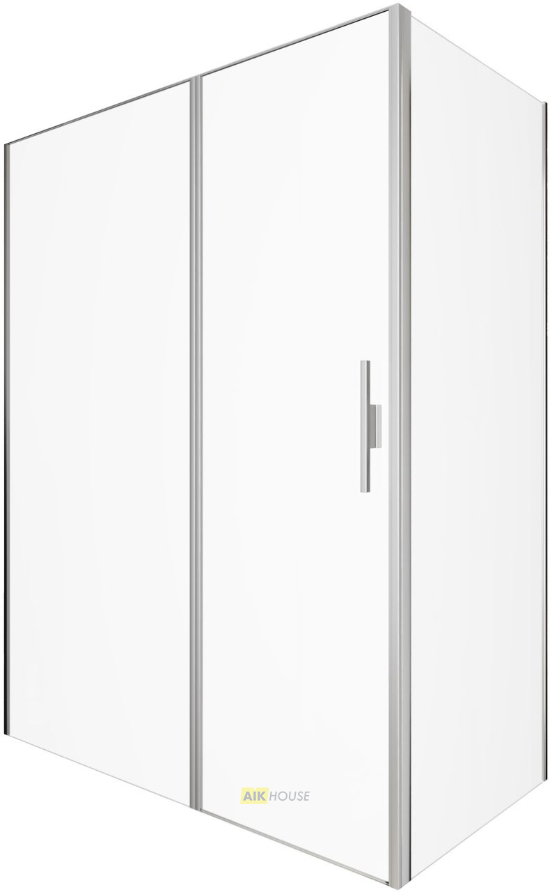 Душевой уголок Allen Brau Priority 160x90 3.31038.BA + 3.31044.BA серебро браш
