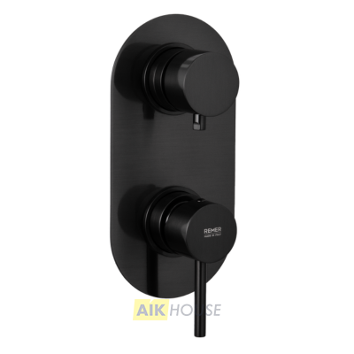 Смеситель для душа Remer X Style X93KBCFP, чёрный брашированный хром