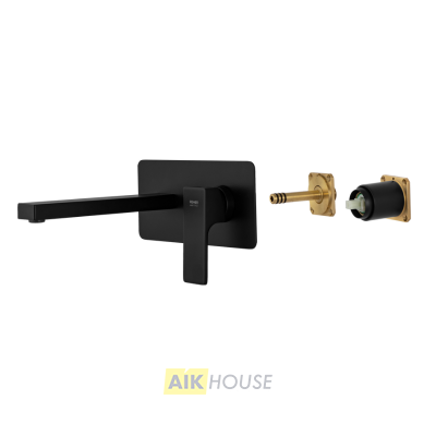 Смеситель для раковины Remer Absolute AU15KBNO, чёрный матовый