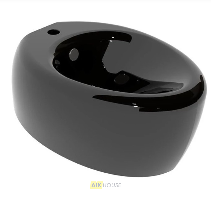Биде подвесное GSG Ceramic Design Touch TOBISO002, черный глянцевый