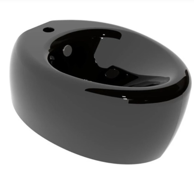 Биде подвесное GSG Ceramic Design Touch TOBISO002, черный глянцевый